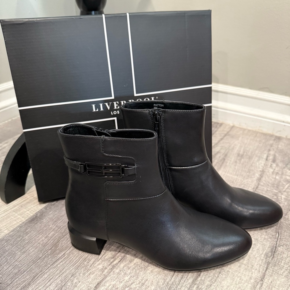 Liverpool Los Angeles Patton Low Heel‎ Side Zip Boot